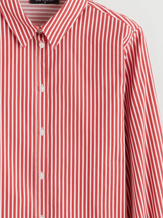 Gömlek KIRMIZI ÇİZGİLİ