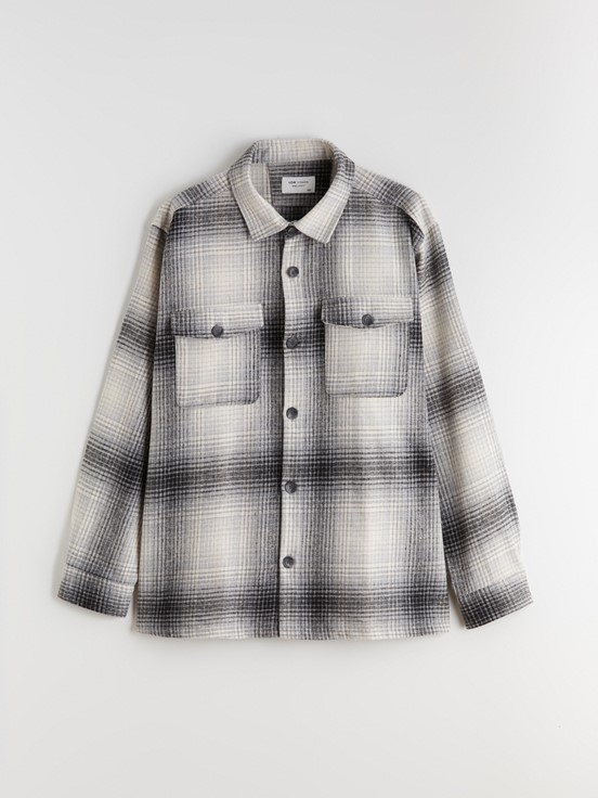 Gömlek Ceket GRİ EKOSELİ