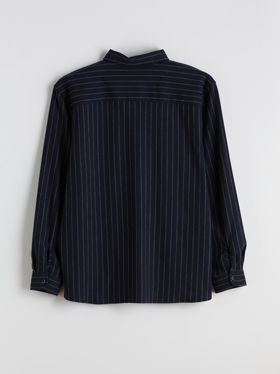 Gömlek LACİVERT ÇİZGİLİ