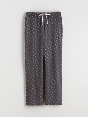 Pijama Takım KOYU GRİ BASKILI