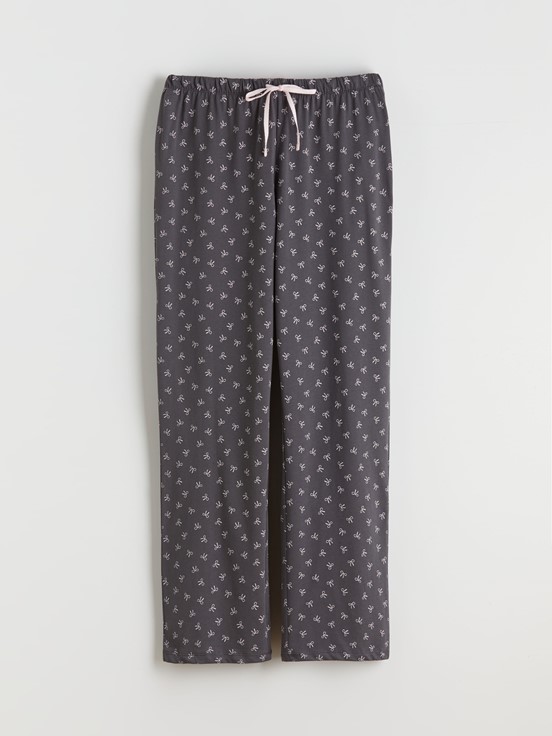 Pijama Takım KOYU GRİ BASKILI