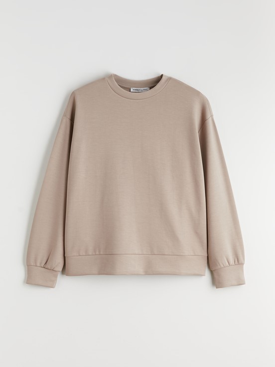 Sweatshirt AÇIK KAHVERENGİ