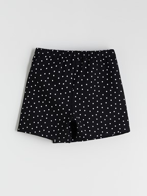 Şort Etek SİYAH BASKILI