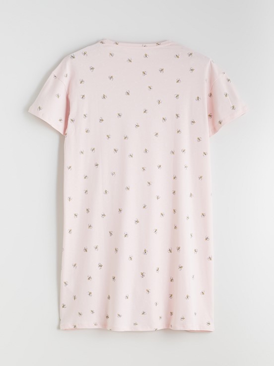 Gecelik AÇIK PEMBE BASKILI