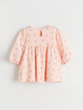 Elbise PEMBE BASKILI