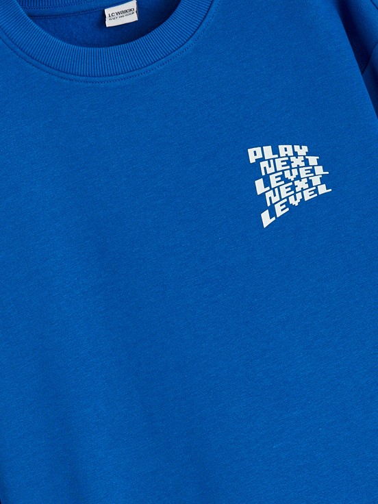 Sweatshirt ORTA MAVİ