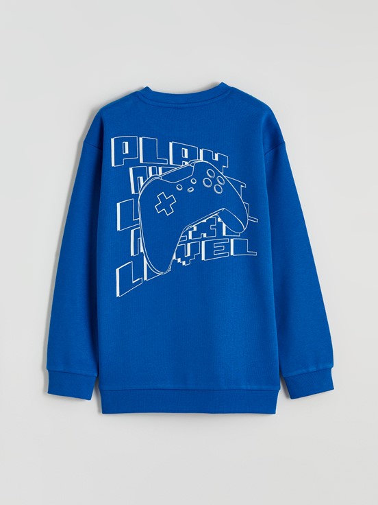 Sweatshirt ORTA MAVİ