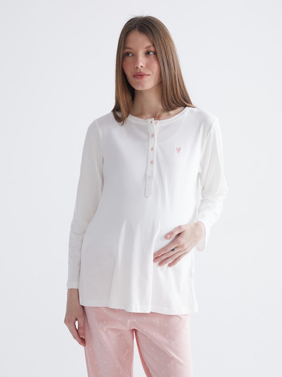 Pijama Takım PEMBE BASKILI