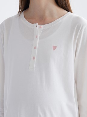 Pijama Takım PEMBE BASKILI