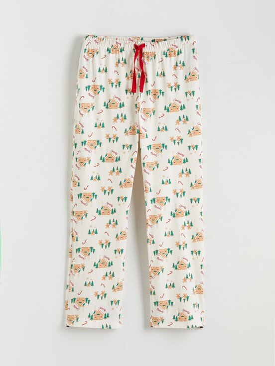 Pijama Takım EKRU BASKILI