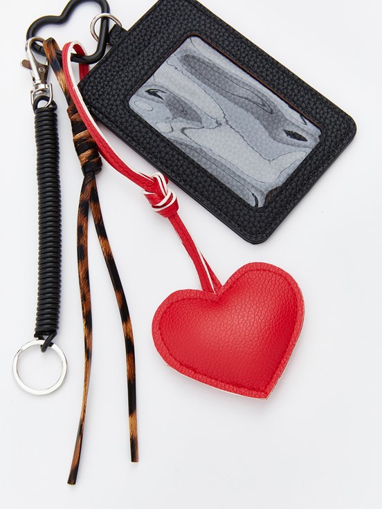 İpli Kadın Çanta Charmı SİYAH