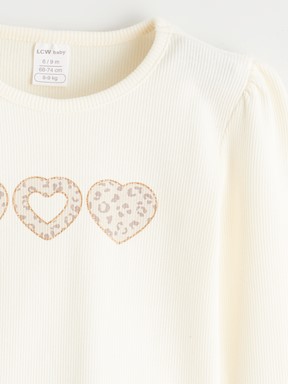 Tişört BEJ BASKILI