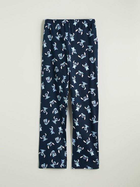 Pijama Takım LACİVERT BASKILI