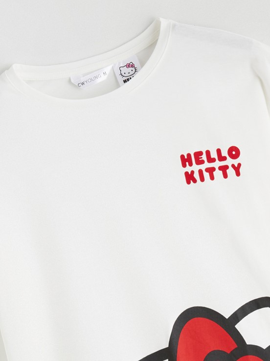 Pijama Takım CANLI KIRMIZI BASKILI