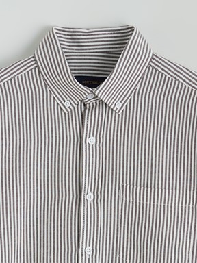 Gömlek KAHVERENGİ ÇİZGİLİ