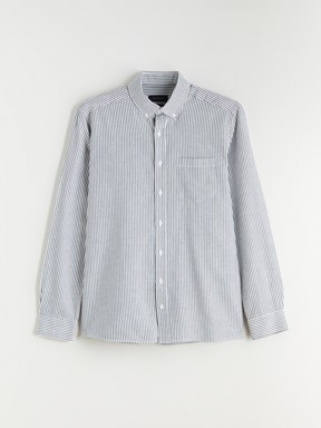 Gömlek KAHVERENGİ ÇİZGİLİ