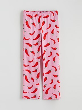 Pijama Takım PEMBE BASKILI