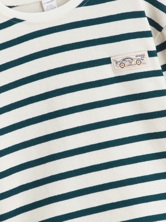 Tişört KOYU YEŞİL ÇİZGİLİ