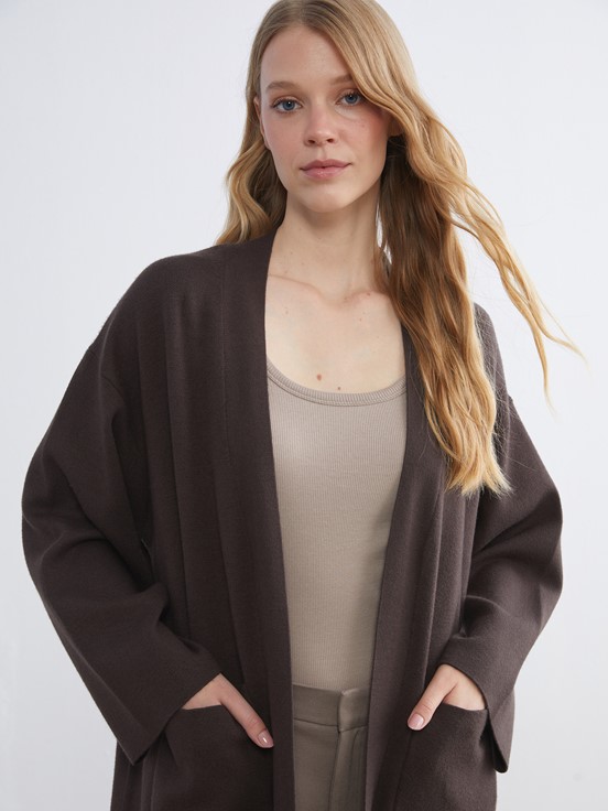 Hırka KOYU KAHVERENGİ