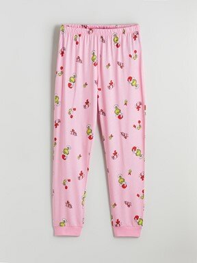 Pijama Takım PEMBE BASKILI