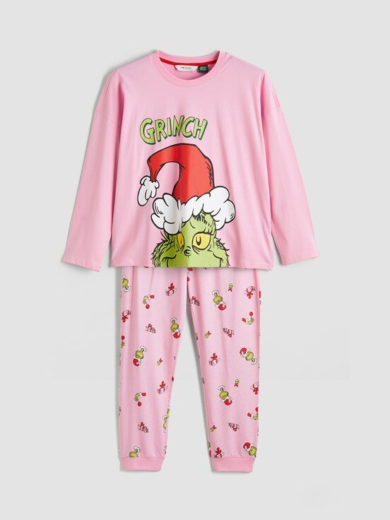 Pijama Takım PEMBE BASKILI