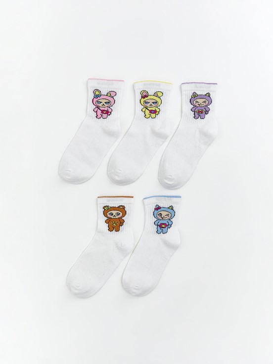 Soket Çorap PARLAK BEYAZ