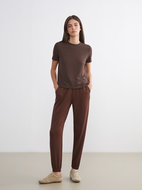 XSIDE Beli Lastikli Kadın Jogger Eşofman Altı LACİVERT