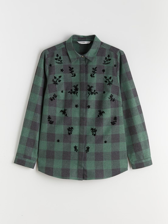 Gömlek YEŞİL EKOSELİ