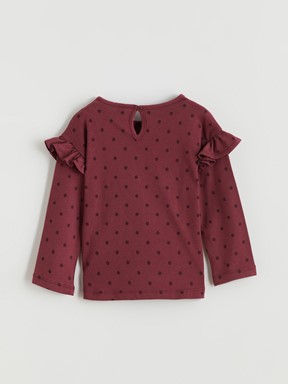 Tişört BORDO BASKILI