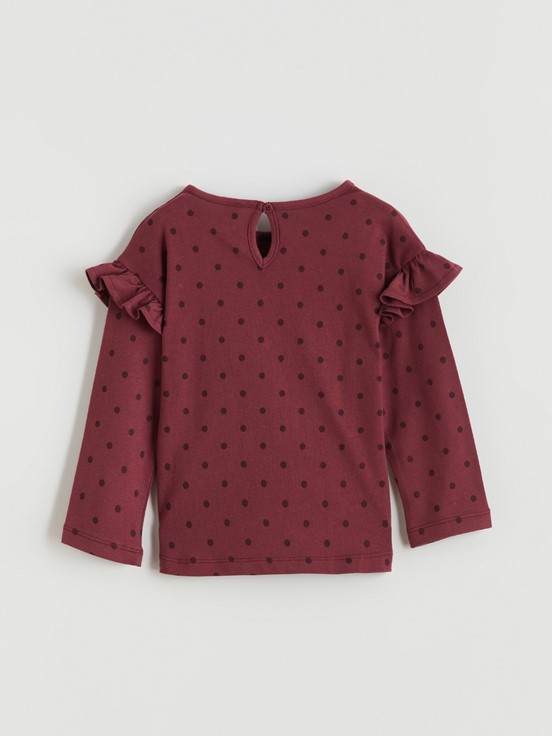 Tişört BORDO BASKILI