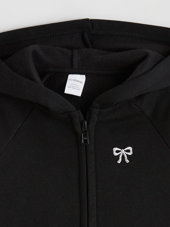 Fermuarlı Sweatshirt YENİ SİYAH