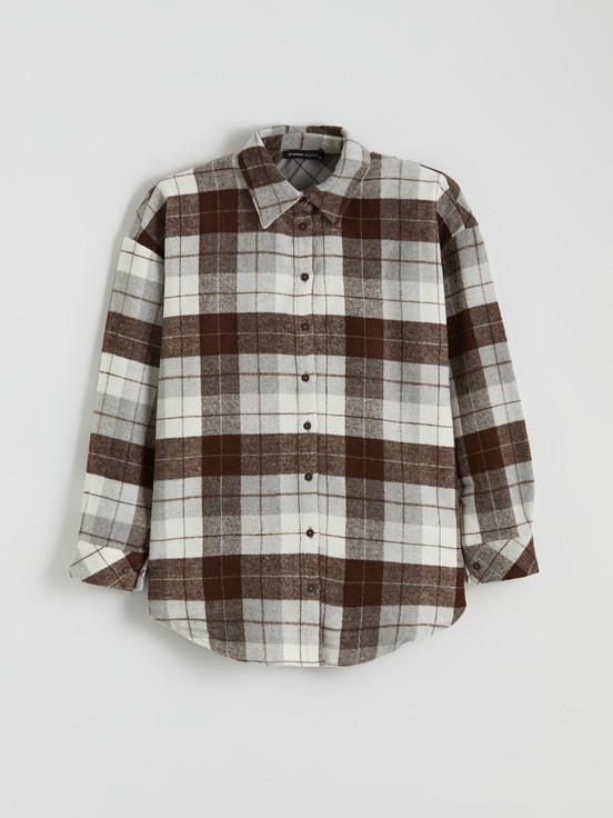 Gömlek KAHVERENGİ EKOSELİ