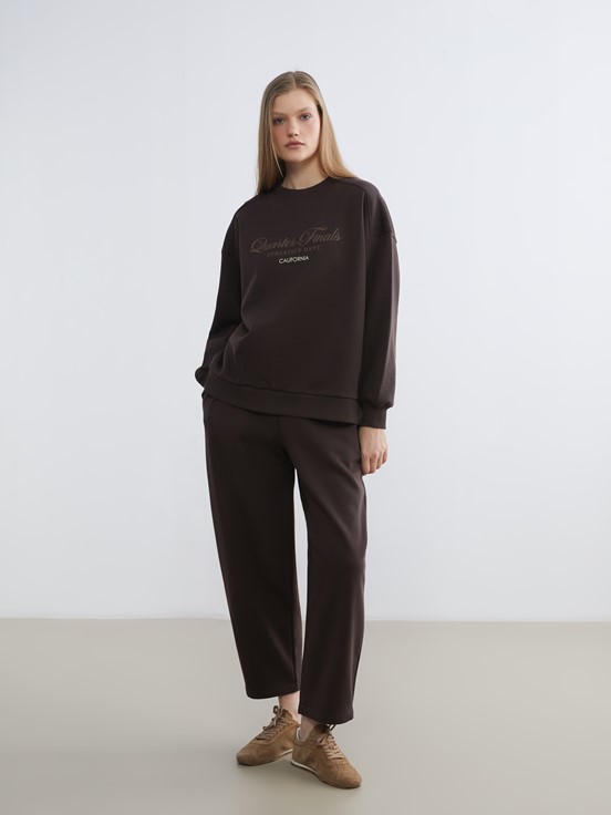 Eşofman Altı KOYU KAHVERENGİ