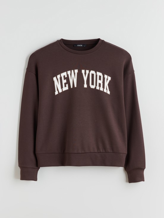 Sweatshirt KAHVERENGİ