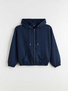 Fermuarlı Sweatshirt KAHVERENGİ