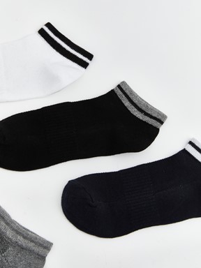 Patik Çorap KARIŞIK RENK İPLİĞİ BOYALI