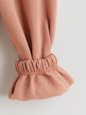 Beli Lastikli Kız Çocuk Jogger Eşofman Altı AÇIK KAHVERENGİ