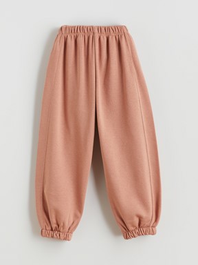 Beli Lastikli Kız Çocuk Jogger Eşofman Altı AÇIK KAHVERENGİ