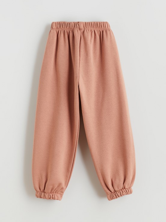 Beli Lastikli Kız Çocuk Jogger Eşofman Altı AÇIK KAHVERENGİ