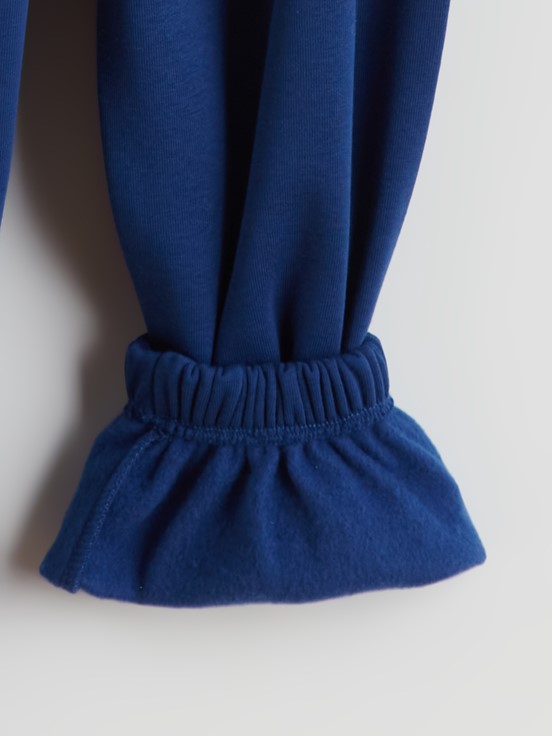 Beli Lastikli Kız Çocuk Jogger Eşofman Altı AÇIK LACİVERT