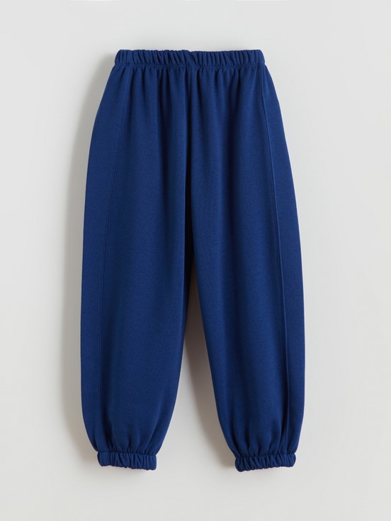 Beli Lastikli Kız Çocuk Jogger Eşofman Altı AÇIK LACİVERT