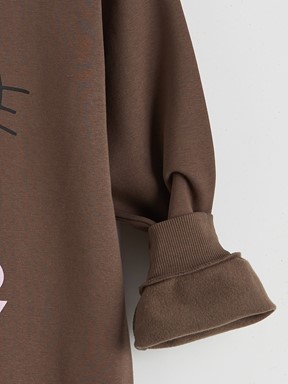 Sweatshirt KAHVERENGİ