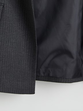 Blazer Ceket KOYU GRİ ÇİZGİLİ