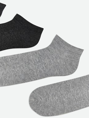 Patik Çorap KARIŞIK RENK İPLİĞİ BOYALI