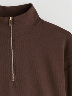 Sweatshirt KAHVERENGİ