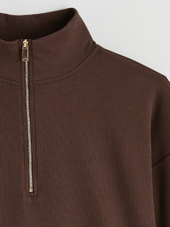 Sweatshirt KAHVERENGİ