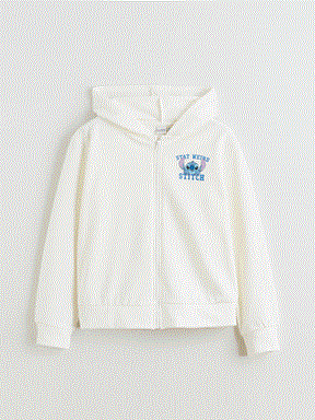 Fermuarlı Sweatshirt EKRU