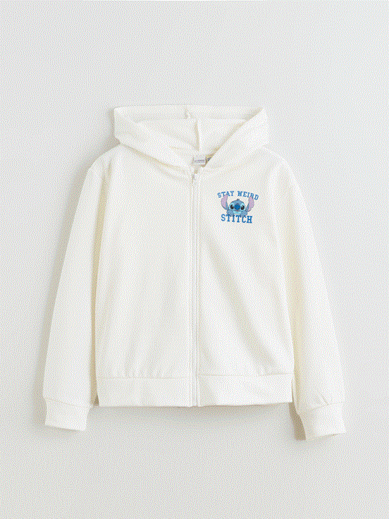 Fermuarlı Sweatshirt EKRU