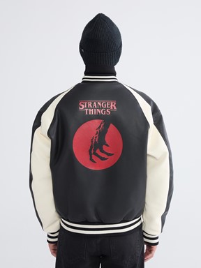 Deri Görünümlü Mont YENİ SİYAH