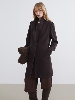 Kaşe Kaban KAHVERENGİ